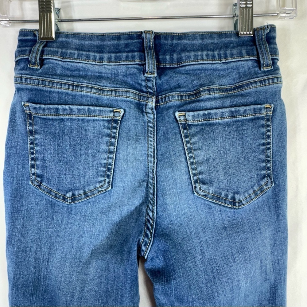Thereabouts Girls Distressed Worn Condition Straight Leg Jeans - Picture 4 of 11